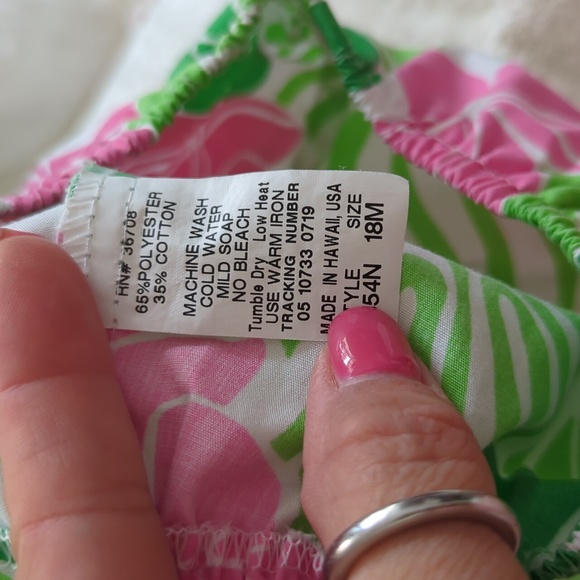 Vintage RKC Strawberry Guava Hawaiian Baby Set 18m - Picture 7 of 7